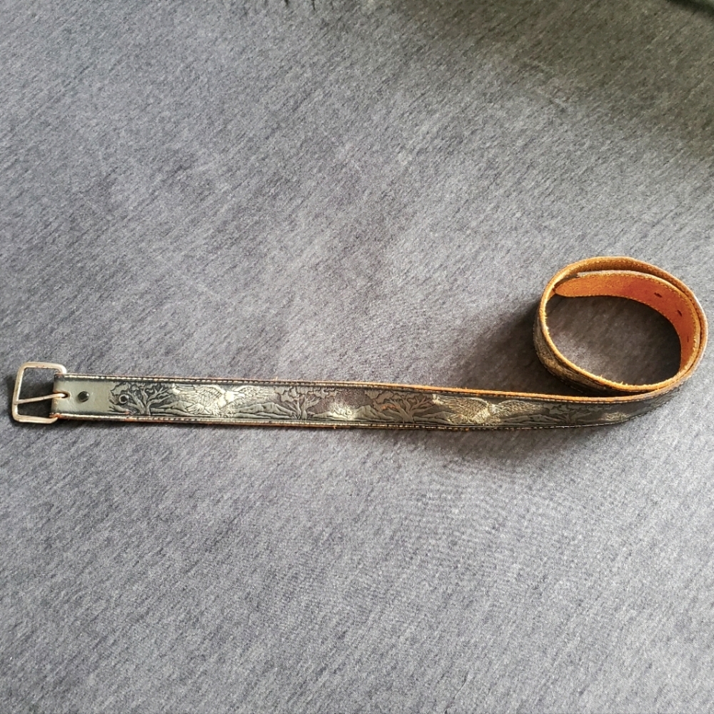 Rabbit Eagle Mountain Cottonwood Americana leather belt